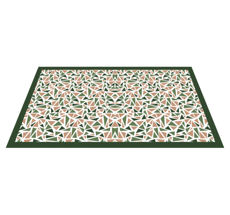 Abstract Triangle Pattern geometric vinyl carpet - TenStickers