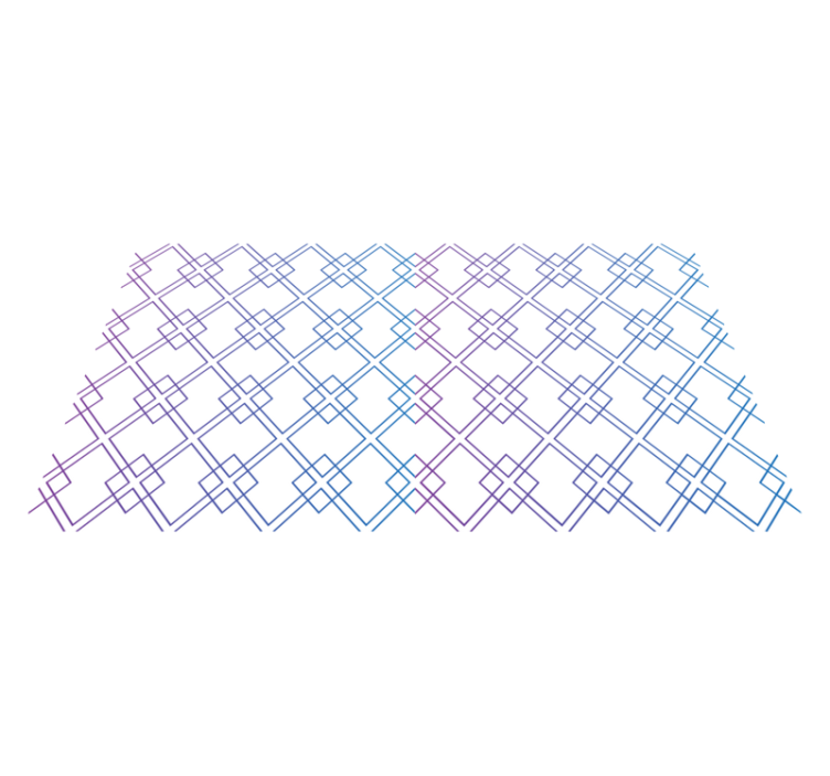 Diamonds and Lines geometric vinyl carpet - TenStickers