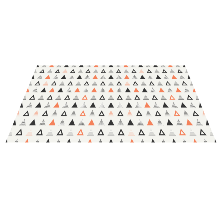 Small triangles pattern nordic vinyl carpet - TenStickers