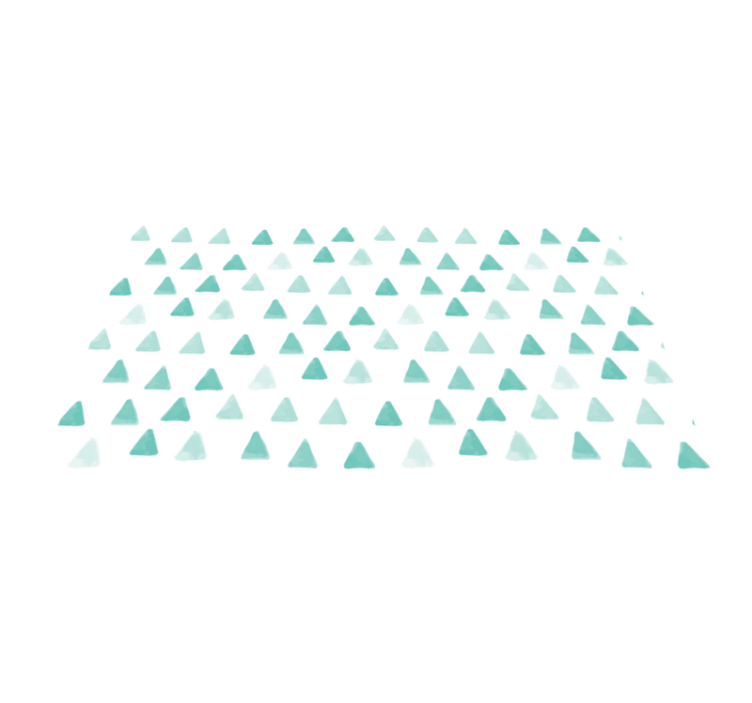 Geometric vinyl carpet with triangular patterns - TenStickers