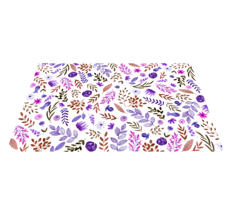 Nature Pattern floral vinyl carpet - TenStickers