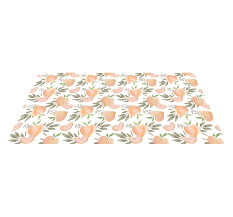 Peach Floral Arrangement kitchen vinyl carpet - TenStickers