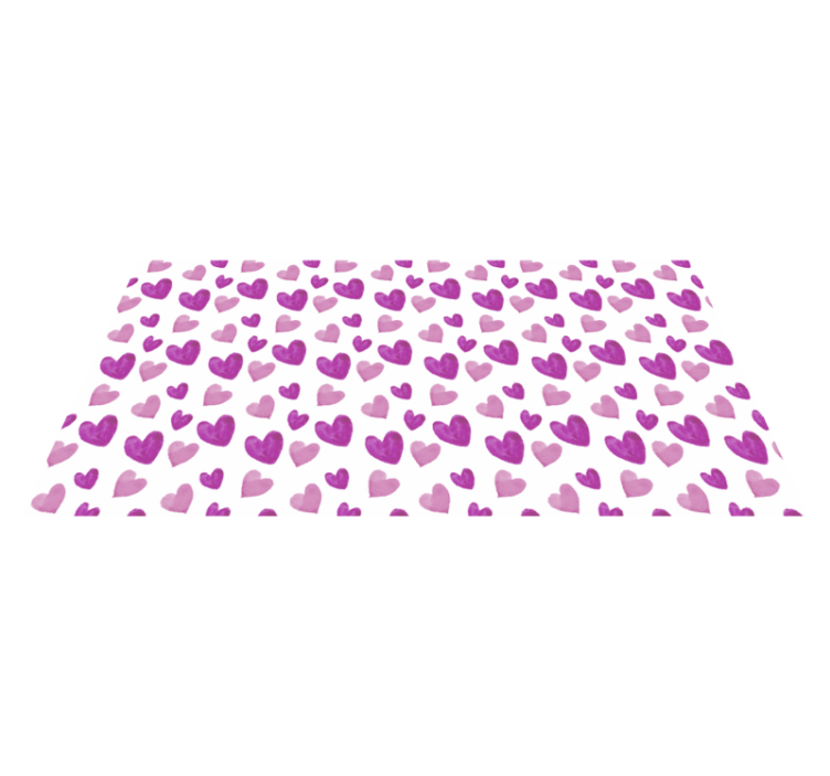 Heart Pattern Playful kids vinyl carpet - TenStickers