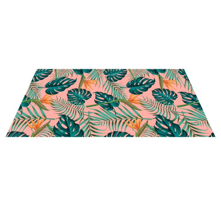Nature vinyl carpet tropical leaf design - TenStickers