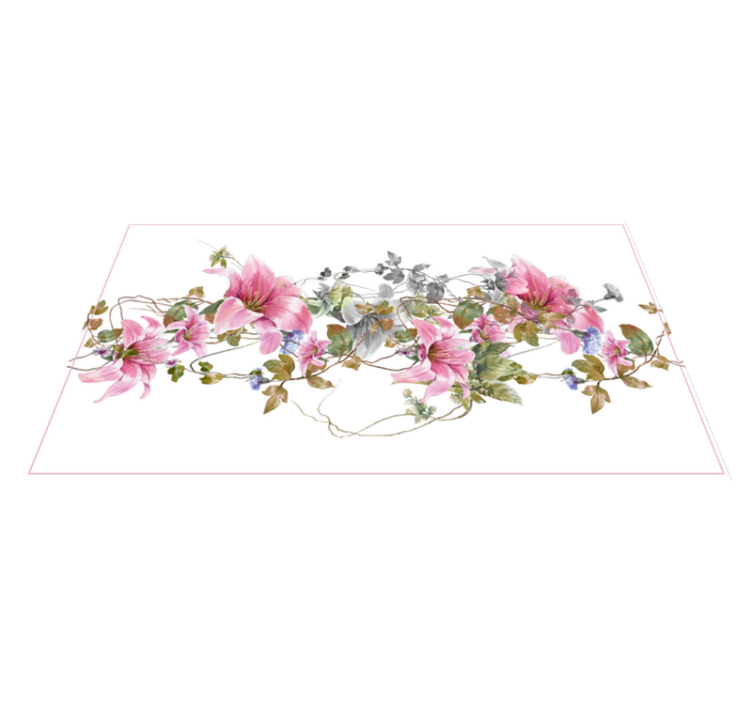 Floral Vine Pattern nature vinyl carpet - TenStickers