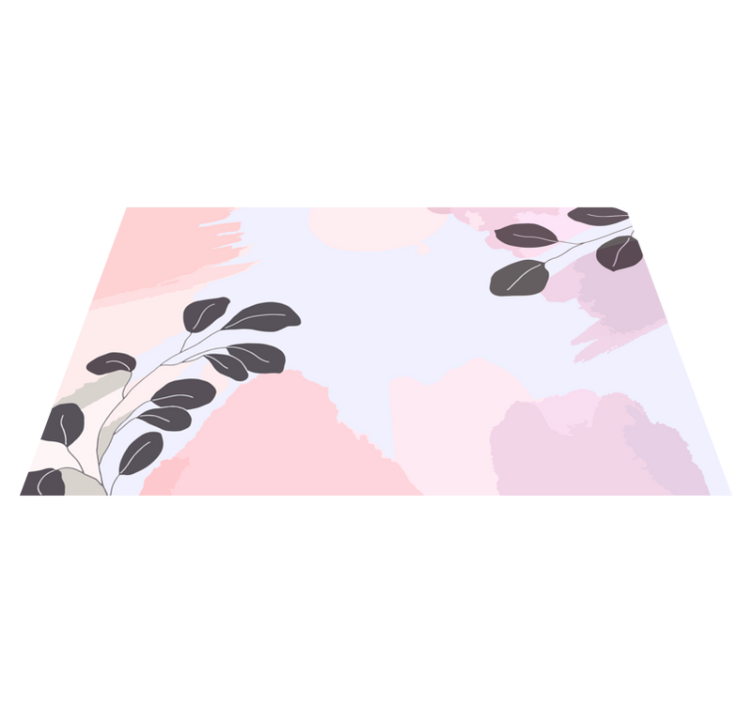 Elegant Leaf Pattern floral vinyl carpet - TenStickers