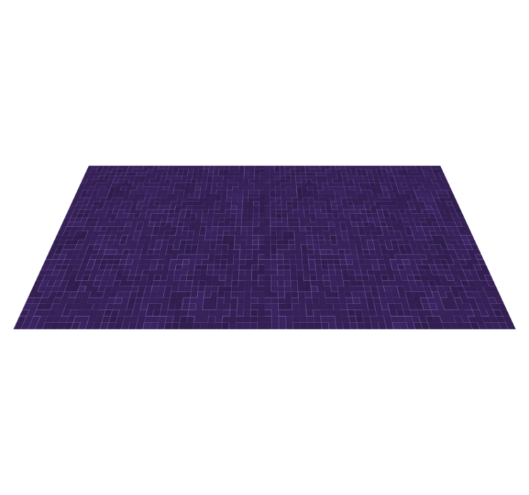 Purple Patterned Graphics geometric vinyl carpet - TenStickers