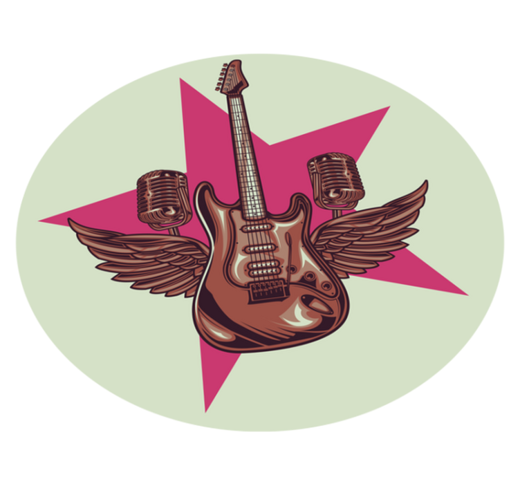 Rock star tribute teen vinyl carpet - TenStickers