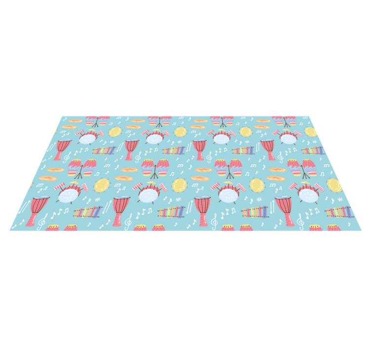 Musical Instruments Fun kids vinyl carpet - TenStickers