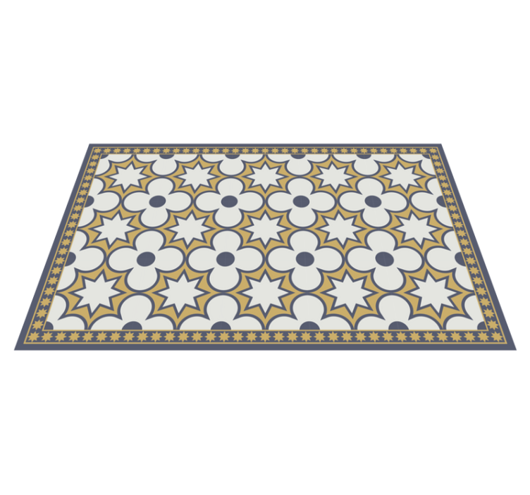 Star Mosaic Arrangement tile vinyl carpet - TenStickers