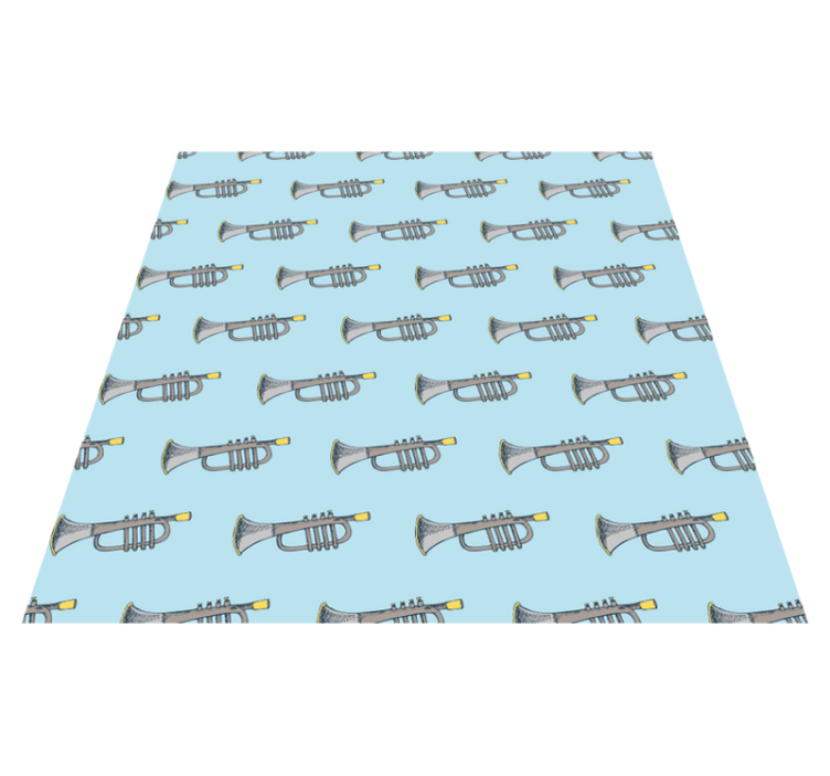 Trumpet Pattern kids vinyl carpet - TenStickers