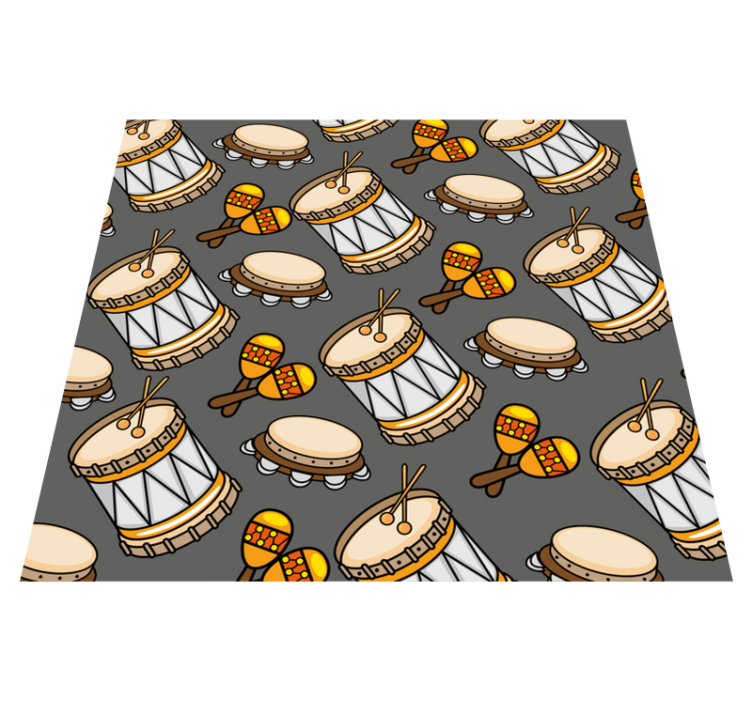 Instrument pattern game vinyl carpet - TenStickers