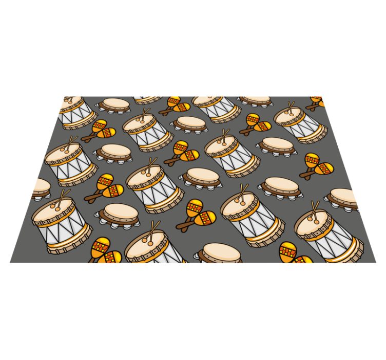 Kids vinyl carpet musical instruments collection - TenStickers
