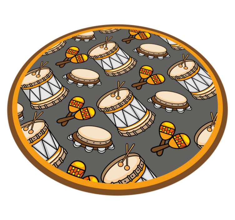 Drum Pattern Play kids vinyl carpet - TenStickers