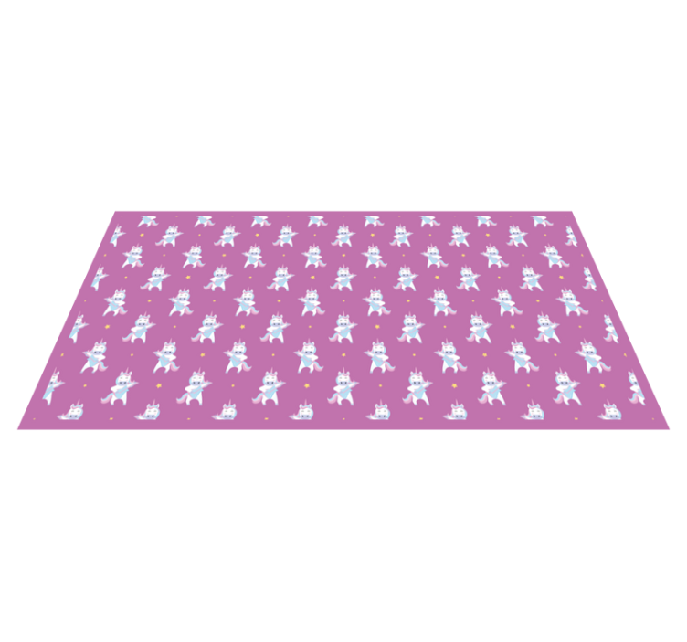 Unicorn Adventure Theme kids vinyl carpet - TenStickers