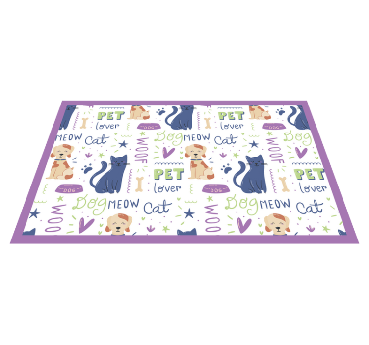 Pet Lover Theme animal vinyl carpet - TenStickers