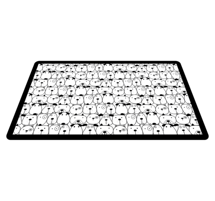 Adorable Creature Visages animal vinyl carpet - TenStickers