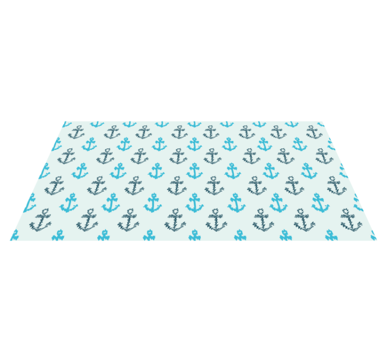 Anchor Pattern bathroom vinyl carpet - TenStickers