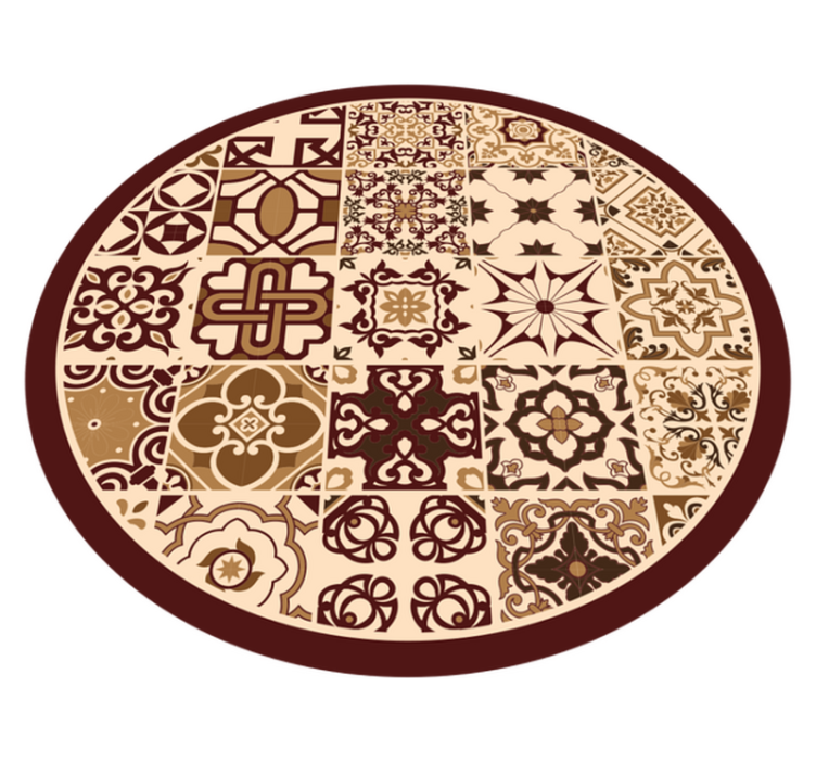 Vibrant Mosaic Compositions tile vinyl carpet - TenStickers