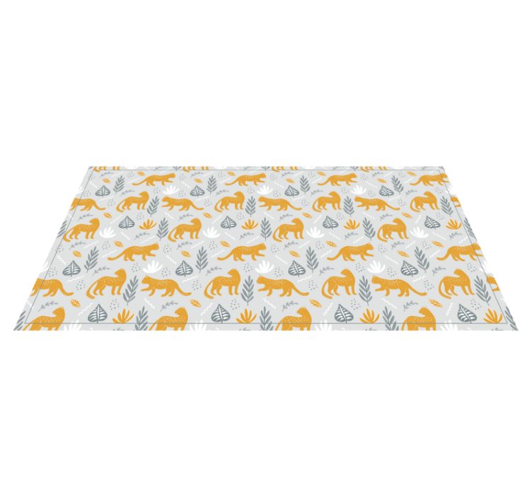 Wildlife cats pattern animal vinyl carpet - TenStickers