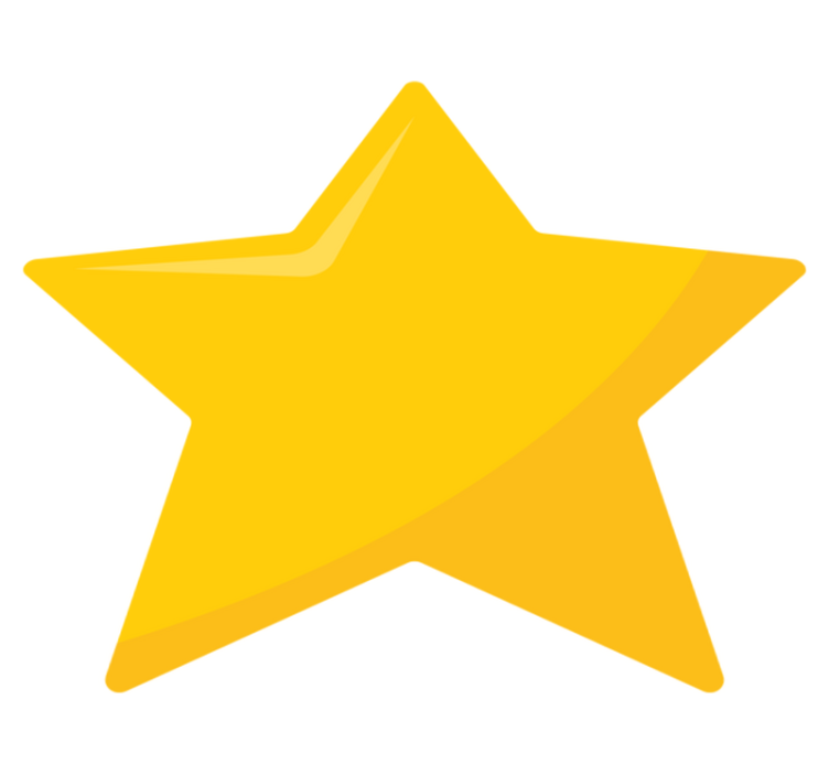 Bright Star Shape teen vinyl carpet - TenStickers