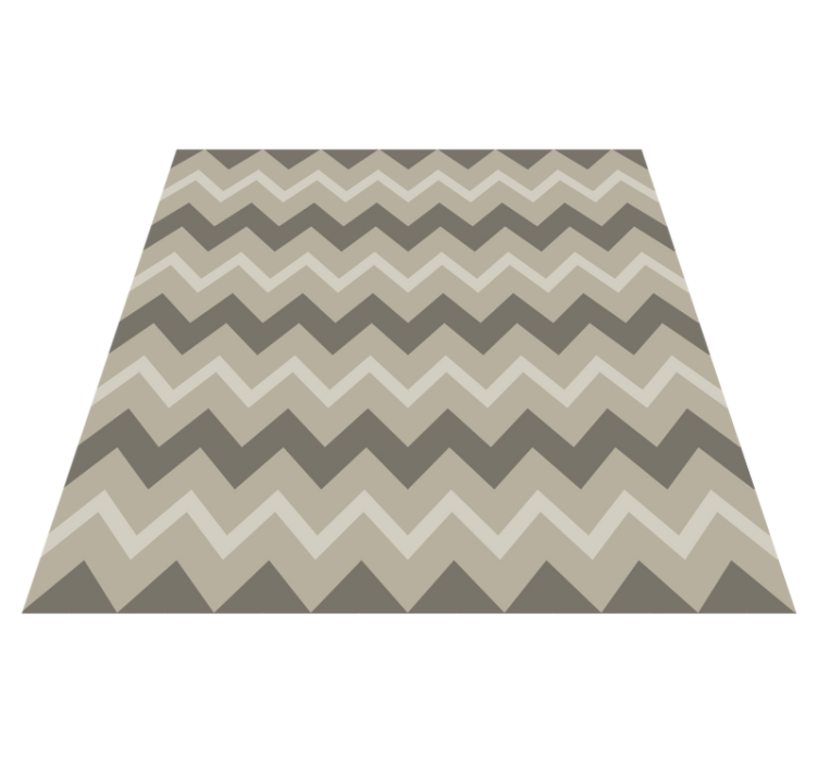 Striped vinyl carpet in brown chevron pattern - TenStickers
