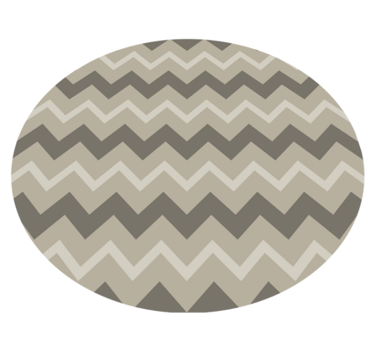 Chevron Pattern Circles striped vinyl carpet - TenStickers