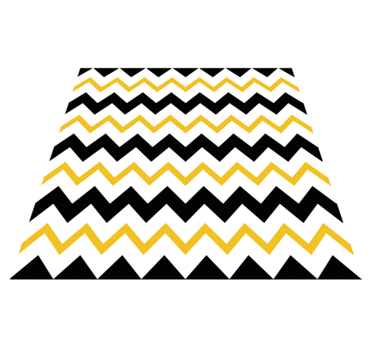 Geometric vinyl carpet chevron zigzag design - TenStickers