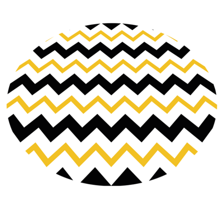 Cheerful Zigzag Pattern striped vinyl carpet - TenStickers