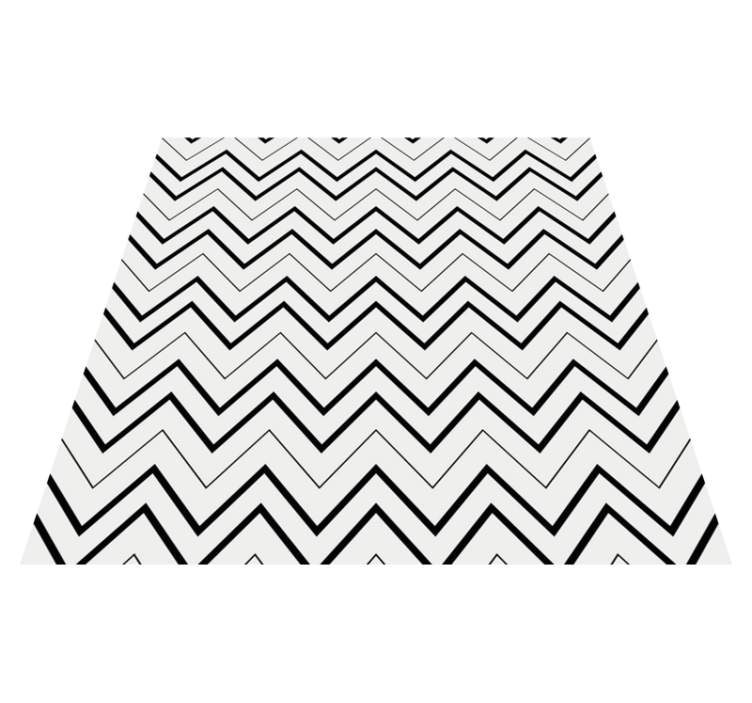 Minimalist vinyl carpet in chevron style - TenStickers