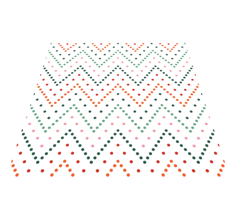 Colorful Chevron Pattern kids vinyl carpet - TenStickers