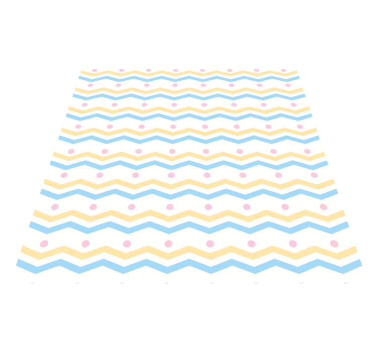 Chevron Colorful Pattern kids vinyl carpet - TenStickers