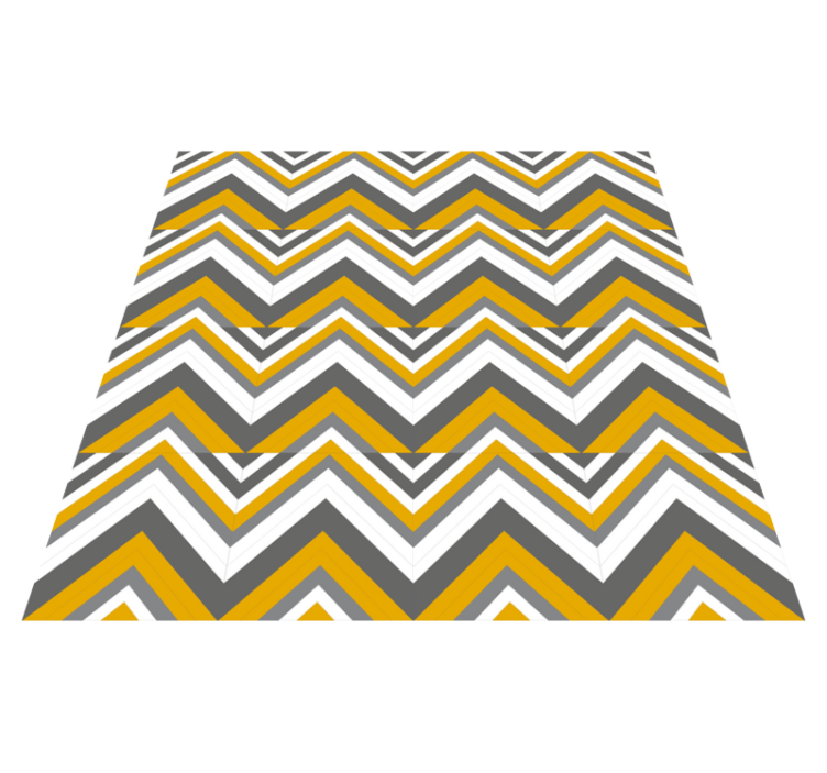 Chevron Stripe Motif geometric vinyl carpet - TenStickers