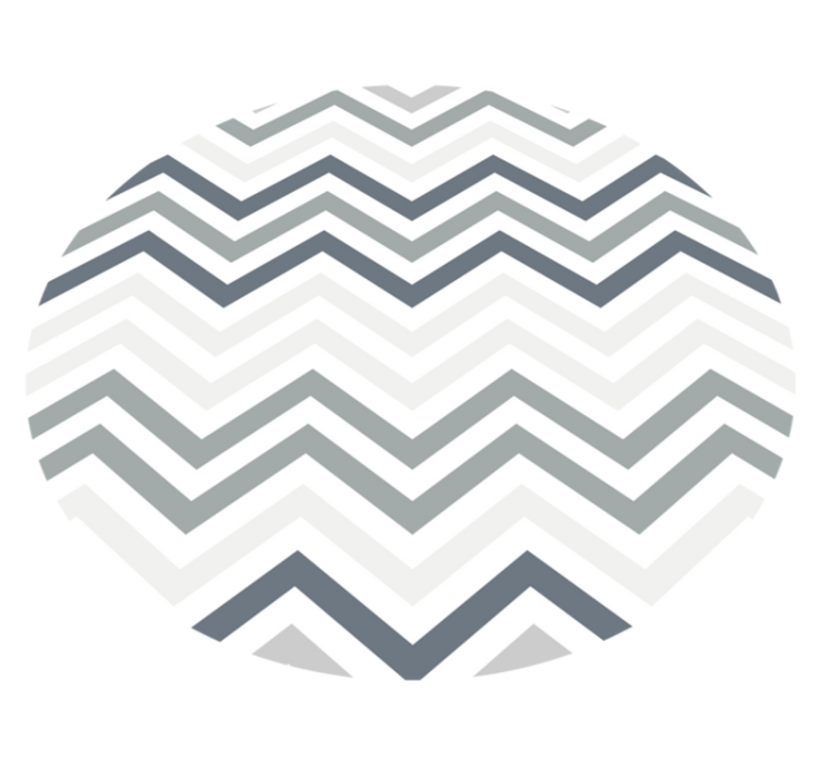 Striped vinyl carpet with chevron pattern design - TenStickers