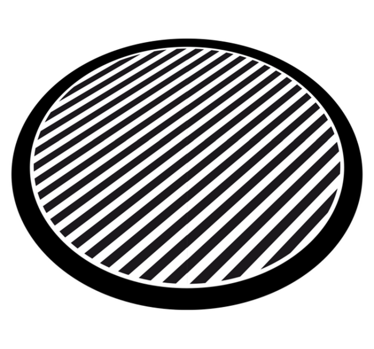 Striped vinyl carpet in solid color stripes - TenStickers