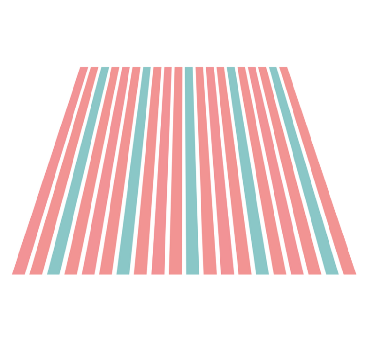 Bright striped print striped vinyl carpet - TenStickers