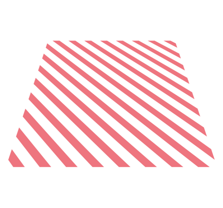 Pink and white pattern striped vinyl carpet - TenStickers