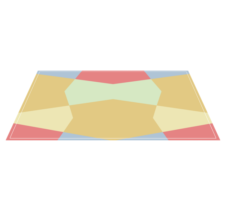 Colorful Polygonal Shapes geometric vinyl carpet - TenStickers