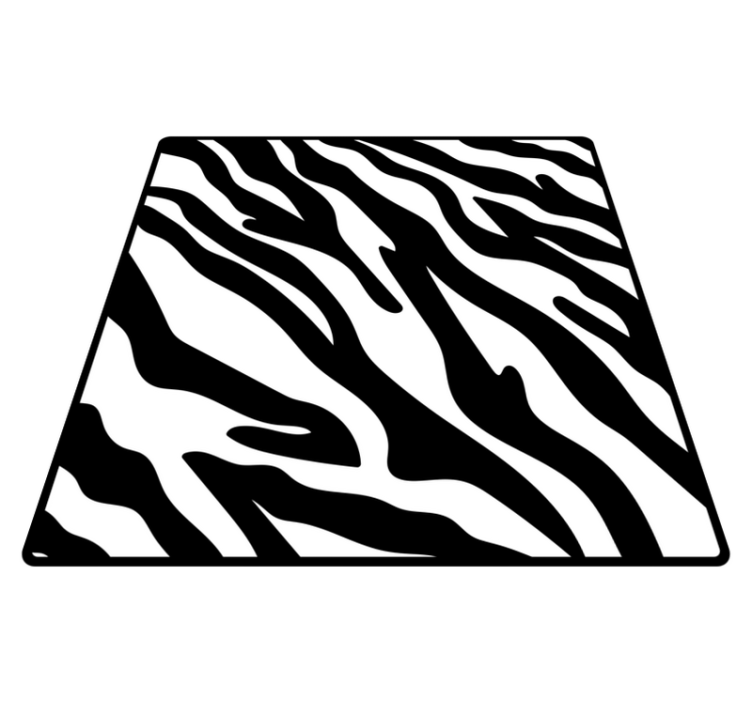 Animal print vinyl carpet zebra pattern style - TenStickers