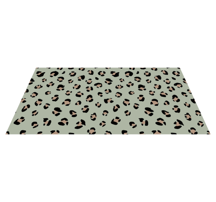 Animal print vinyl carpet leopard pattern design - TenStickers