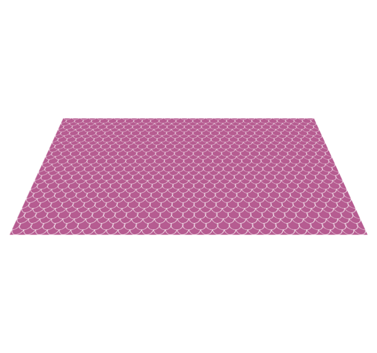 Pink scallop patterns animal print vinyl carpet - TenStickers