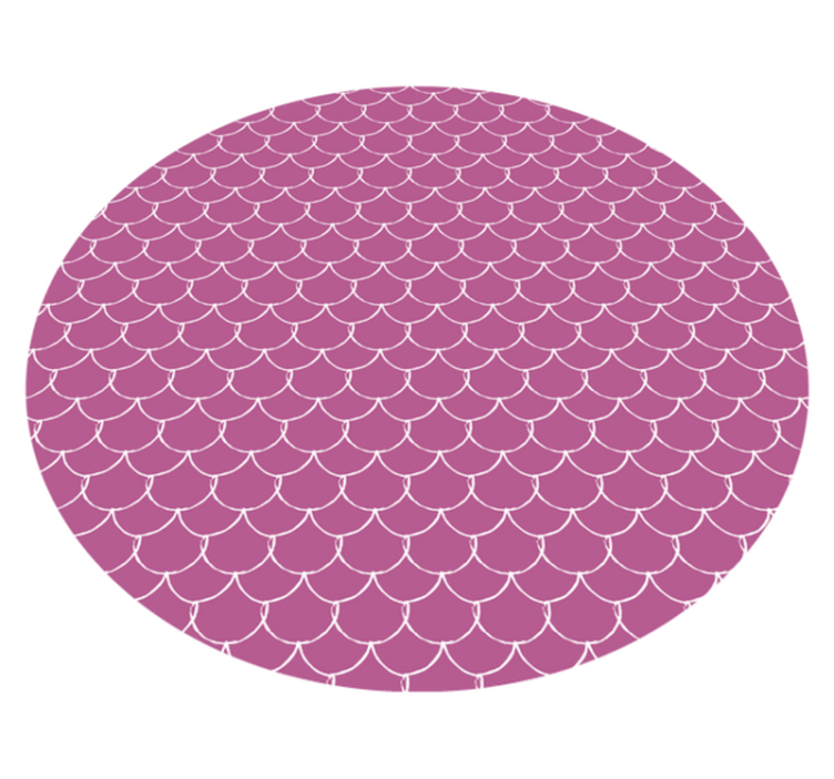 Pink scallop pattern texture vinyl carpet - TenStickers