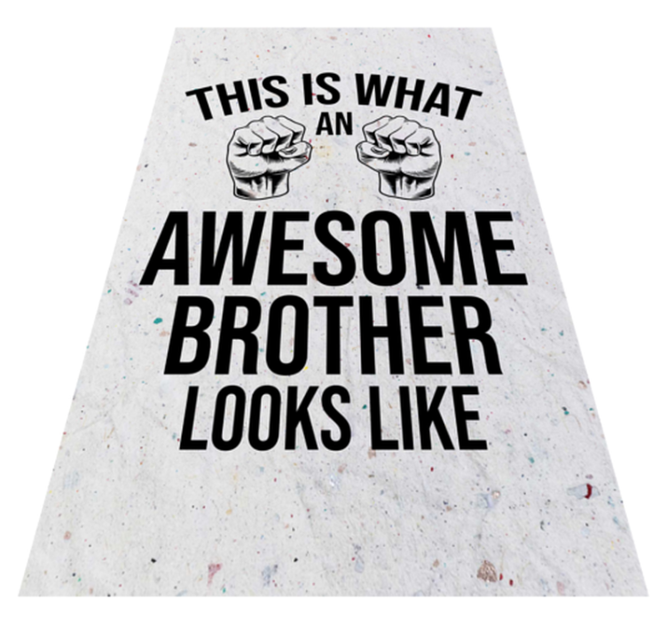 AWESOME BROTHER LOOKS custom vinyl carpet - TenStickers