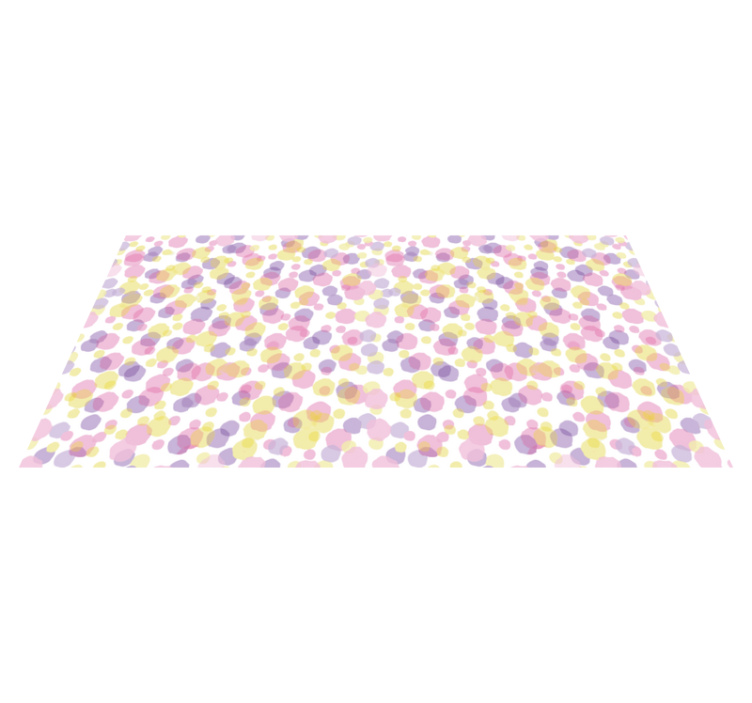 Pink bubbles pattern bathroom vinyl carpet - TenStickers