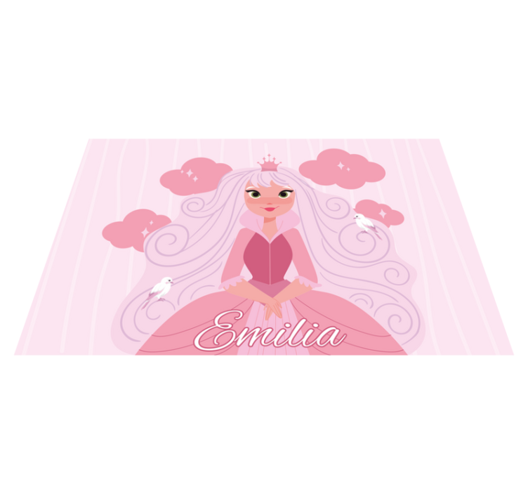 Princess Character custom vinyl carpet - TenStickers
