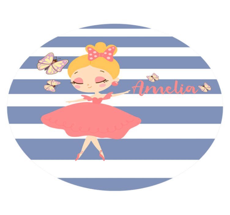 Ballet Fairy Customization custom vinyl carpet - TenStickers