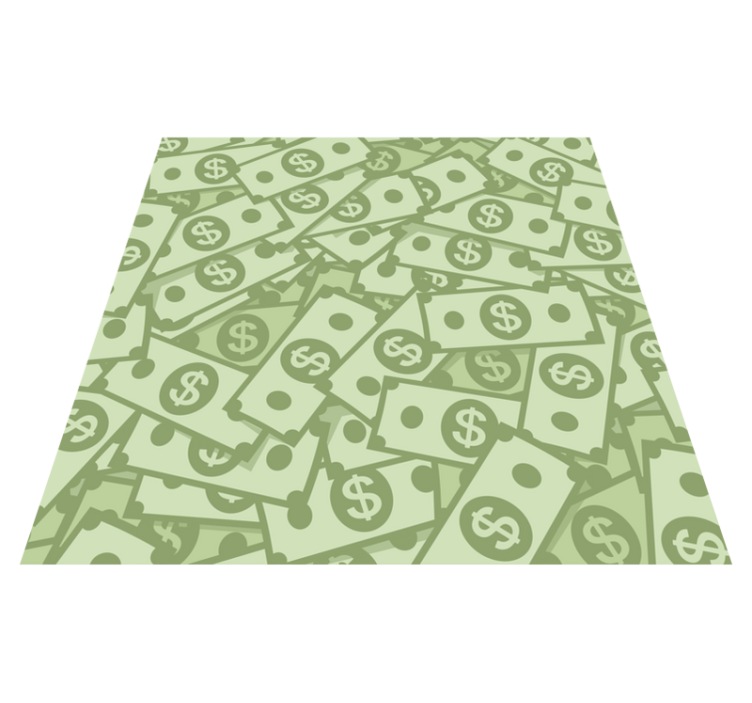 Money Pattern vintage vinyl carpet - TenStickers