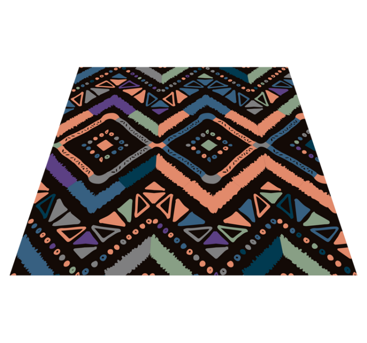 Geometric Color Sections nordic vinyl carpet - TenStickers