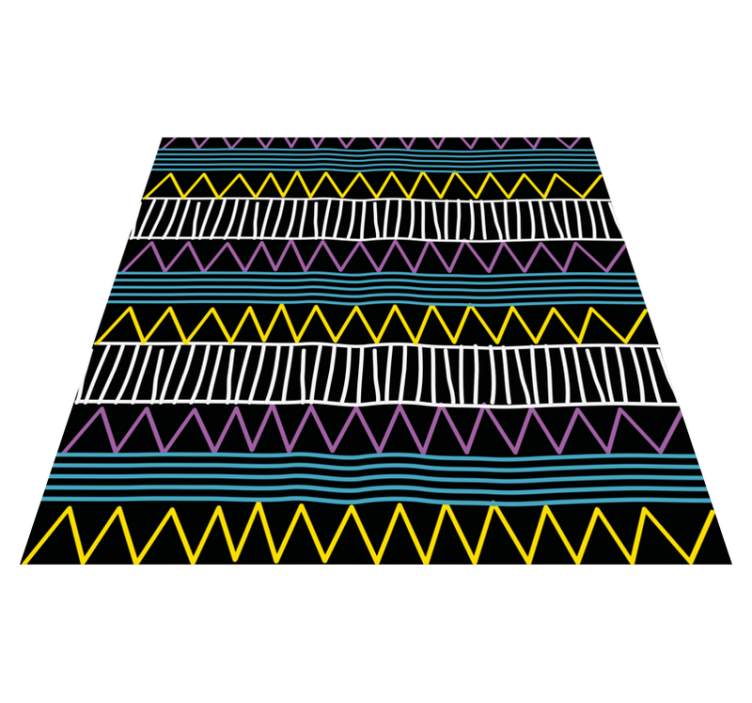 Colorful Pattern Play geometric vinyl carpet - TenStickers