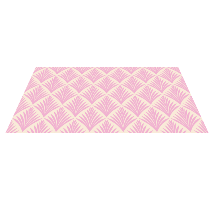 Stylish pink pattern floral vinyl carpet - TenStickers